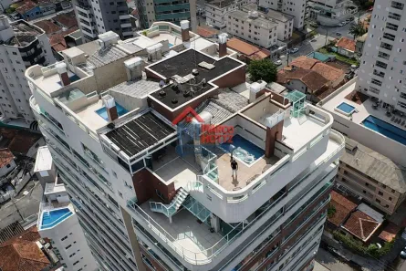 Cobertura com 3 Quartos para alugar, 450m² no Guilhermina, Praia Grande