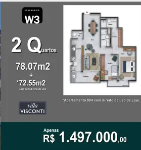 Apartamento com 2 Quartos à venda, 78m² no Botafogo, Rio de Janeiro