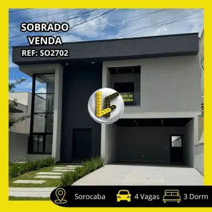 Sobrado com 3 Quartos à venda, 268m² no Jardim Villa Verona, Sorocaba