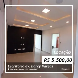 Sala Comercial para alugar, 100m² no Chapada, Manaus
