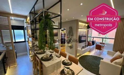 Apartamento com 2 Quartos à venda, 50m² no Centro, Santo André