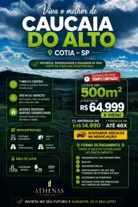 Lote/Terreno à venda, 500m² no Centro (Caucaia do Alto), Cotia