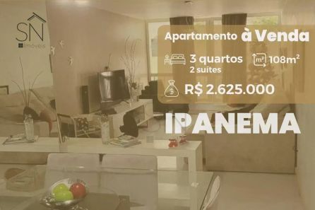 Apartamento com 3 Quartos à venda, 108m² no Ipanema, Rio de Janeiro