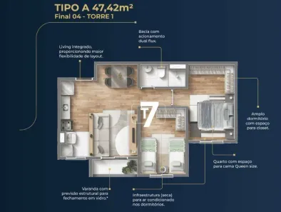 Apartamento com 2 Quartos à venda, 47m² no Jardim Nely, Indaiatuba