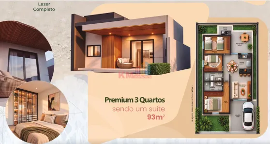 Casa de Condomínio com 3 Quartos à venda, 93m² no , Tibau