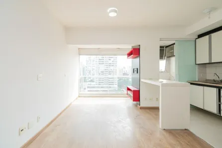 Apartamento com 1 Quarto para alugar, 34m² no Cidade Monções, São Paulo
