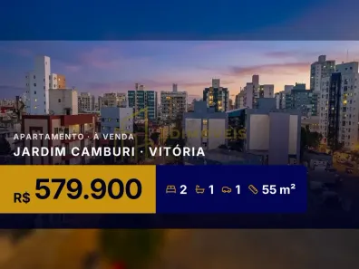 Apartamento com 2 Quartos à venda, 55m² no Jardim Camburi, Vitória
