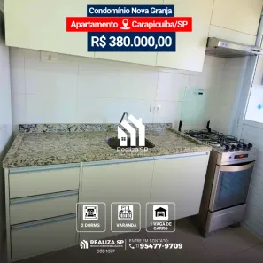 Apartamento com 2 Quartos à venda, 54m² no Jardim Ana Estela, Carapicuíba
