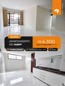 Apartamento com 3 Quartos para alugar, 140m² no Tambauzinho, João Pessoa