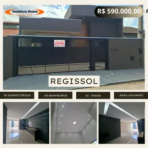 Casa com 3 Quartos à venda, 140m² no Residencial Regissol I, Mirassol