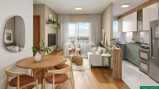 Apartamento com 2 Quartos à venda, 46m² no Cidade Industrial 2, Londrina