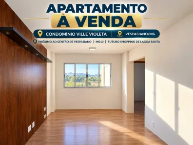 Apartamento com 2 Quartos à venda, 47m² no Santo Antônio, Vespasiano