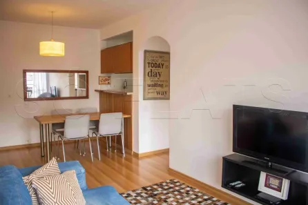 Flat com 1 Quarto para alugar, 42m² no Cerqueira César, São Paulo
