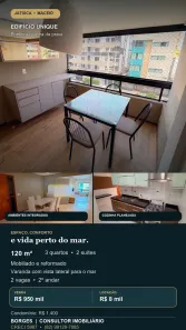 Apartamento com 3 Quartos para alugar, 120m² no Mangabeiras, Maceió