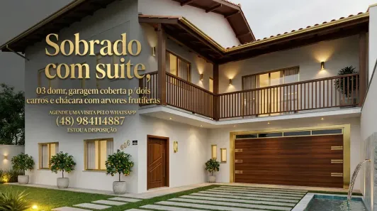 Sobrado com 3 Quartos à venda, 280m² no Capoeiras, Florianópolis