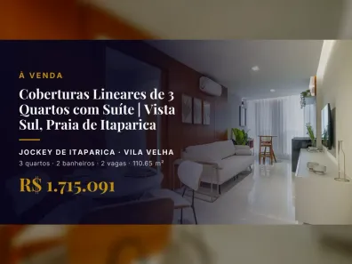 Apartamento com 3 Quartos à venda, 110m² no Jockey de Itaparica, Vila Velha