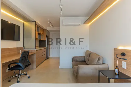 Apartamento com 1 Quarto para alugar, 33m² no Vila Cordeiro, São Paulo
