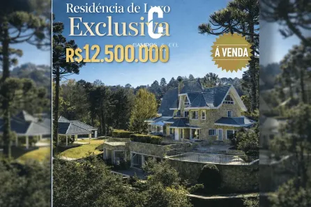 Casa de Condomínio com 4 Quartos à venda, 1500m² no Loteamento Veu da Noiva, Campos do Jordão