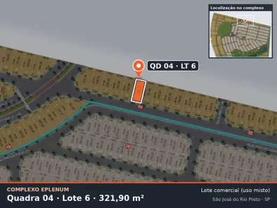 Lote/Terreno à venda, 322m² no Eparque Mirage, São José do Rio Preto