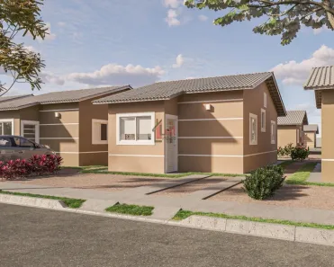 Casa com 2 Quartos à venda, 46m² no Parque Residencial Jardins, Presidente Prudente