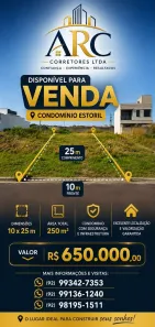 Lote/Terreno à venda, 250m² no Novo Aleixo, Manaus
