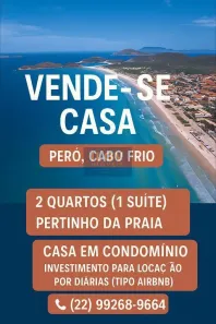 Casa de Condomínio com 2 Quartos à venda, 77m² no Peró, Cabo Frio