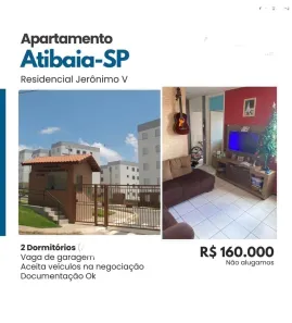 Apartamento com 2 Quartos à venda, 45m² no Bairro das Brotas, Atibaia