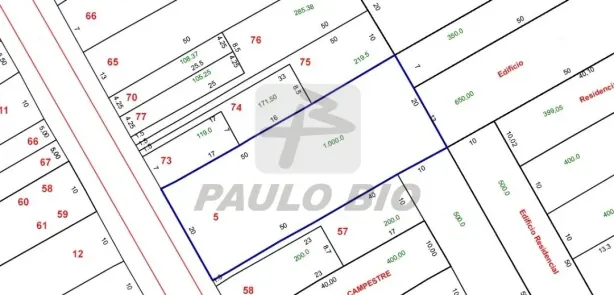 Lote/Terreno à venda, 289m² no Campestre, Santo André