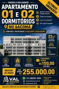 Apartamento com 1 Quarto à venda, 23m² no Sacomã, São Paulo