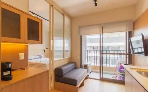 Apartamento com 1 Quarto para alugar, 24m² no Pinheiros, São Paulo
