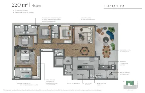 Apartamento com 4 Quartos à venda, 220m² no Vila Ida, São Paulo