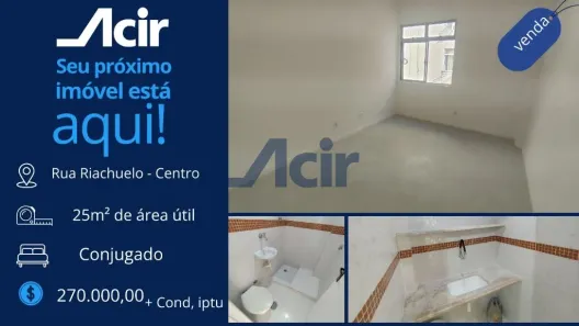 Kitnet com 1 Quarto à venda, 24m² no Centro, Rio de Janeiro