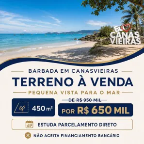 Lote/Terreno à venda, 450m² no Canasvieiras, Florianópolis