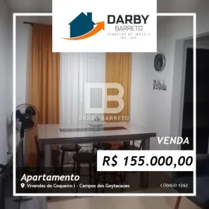 Apartamento com 2 Quartos à venda, 45m² no Vivendas do Coqueiro I, Campos dos Goytacazes