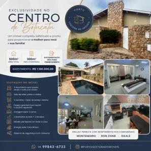 Casa com 3 Quartos à venda, 300m² no Centro, Botucatu