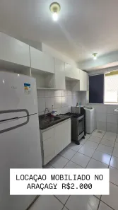 Apartamento com 2 Quartos para alugar, 57m² no Araçagy, São José de Ribamar