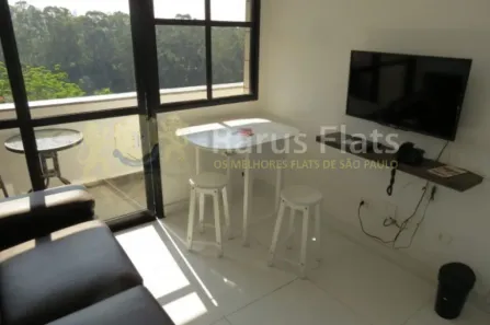 Flat com 1 Quarto para alugar, 45m² no Paraíso do Morumbi, São Paulo