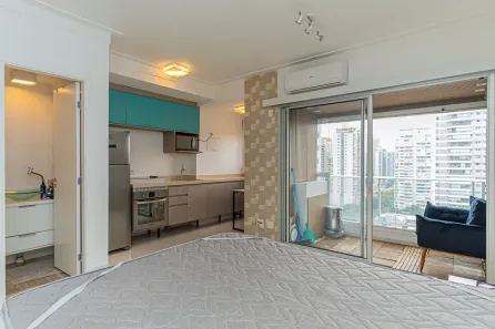 Apartamento com 1 Quarto à venda, 33m² no Cidade Monções, São Paulo