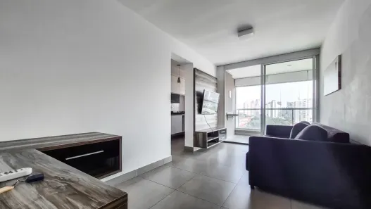Apartamento com 1 Quarto para alugar, 49m² no Brooklin Paulista, São Paulo