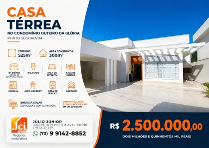 Casa de Condomínio com 4 Quartos à venda, 300m² no , Porto Seguro