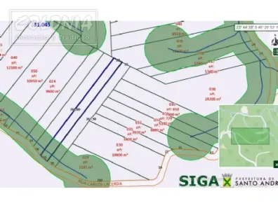 Lote/Terreno à venda, 5255m² no Jardim Joaquim Eugênio de Lima, Santo André