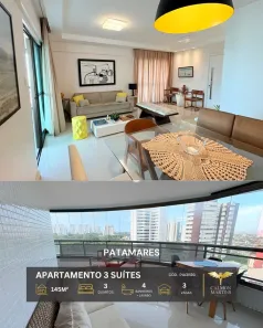 Apartamento com 3 Quartos à venda, 145m² no Patamares, Salvador