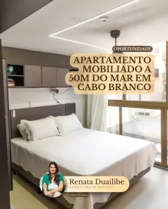 Apartamento com 1 Quarto à venda, 40m² no Cabo Branco, João Pessoa