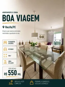 Apartamento com 3 Quartos à venda, 85m² no Boa Viagem, Recife