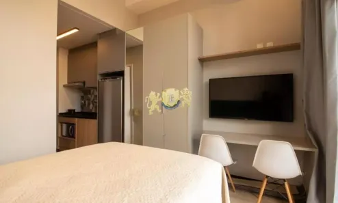 Apartamento com 1 Quarto para alugar, 25m² no Santo Amaro, São Paulo