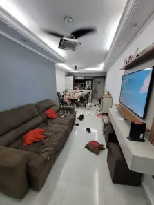 Apartamento com 3 Quartos para alugar, 87m² no Macuco, Santos