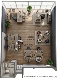 Sala Comercial com 1 Quarto para alugar, 60m² no Boa Vista, São José do Rio Preto