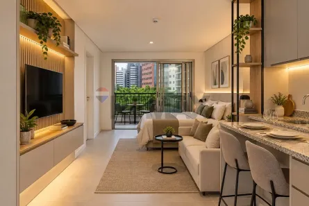 Apartamento com 1 Quarto à venda, 30m² no Brooklin Paulista, São Paulo