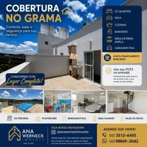 Cobertura com 2 Quartos à venda, 100m² no Grama, Juiz de Fora
