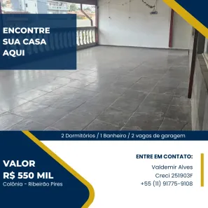 Casa com 2 Quartos à venda, 10m² no Colônia, Ribeirão Pires